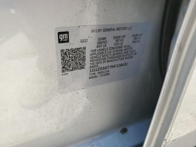 2022 CHEVROLET MALIBU LT - 1G1ZD5ST7NF118432