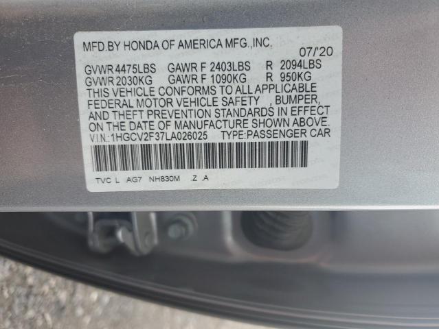 2020 HONDA ACCORD SPO 1HGCV2F37LA026025