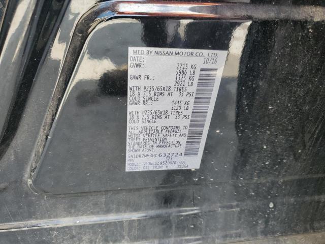 2017 NISSAN PATHFINDER 5N1DR2MM3HC632724