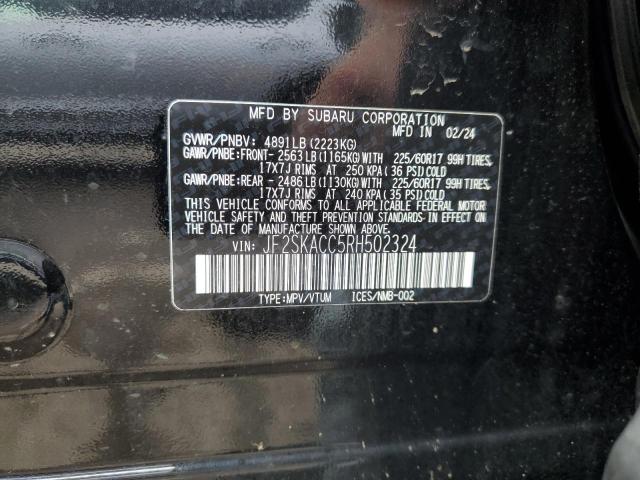 2024 SUBARU FORESTER P JF2SKACC5RH502324