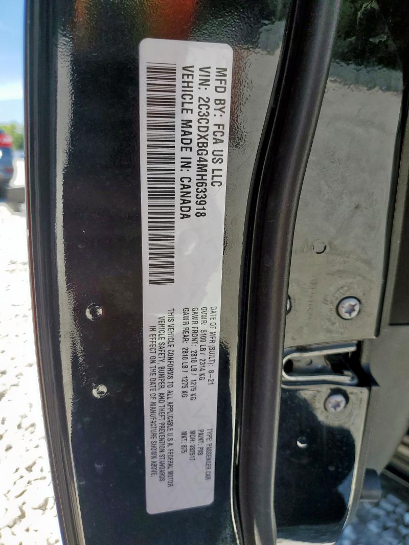 2021 DODGE CHARGER SX - 2C3CDXBG4MH633918