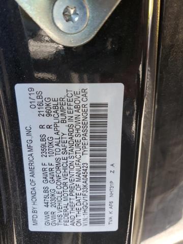 2019 HONDA ACCORD SPO - 1HGCV1F33KA045423