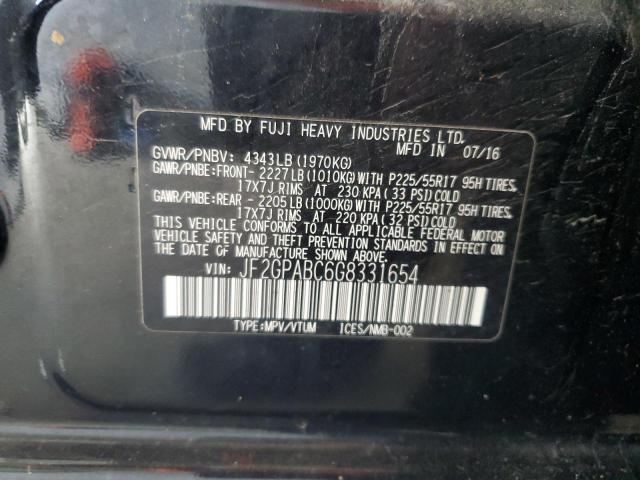 2016 SUBARU CROSSTREK JF2GPABC6G8331654