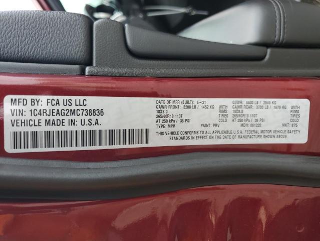 2021 JEEP GRAND CHER 1C4RJEAG2MC738836