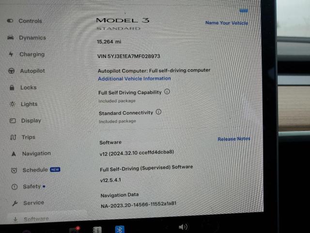 2021 TESLA MODEL 3 5YJ3E1EA7MF028973