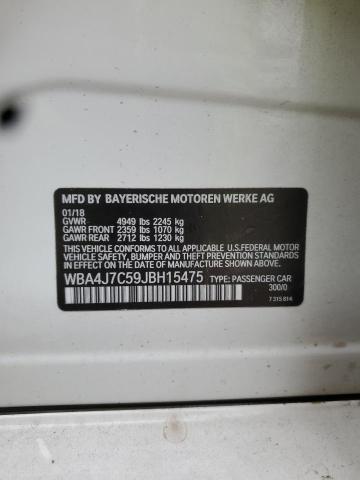 2018 BMW 440XI GRAN WBA4J7C59JBH15475