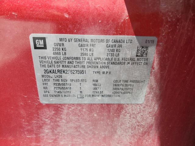 2015 GMC TERRAIN SL - 2GKALREK2F6275951