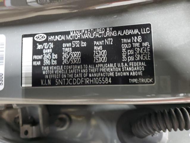 2024 HYUNDAI SANTA CRUZ - 5NTJCDDF1RH105584