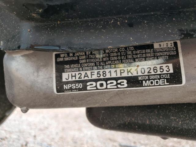 2023 HONDA NPS50 JH2AF5811PK102653