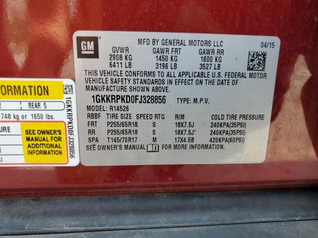 2015 GMC ACADIA SLE 1GKKRPKD0FJ328856