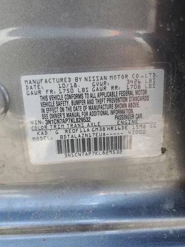 2019 NISSAN VERSA S 3N1CN7AP7KL829532