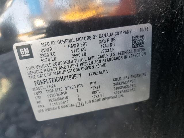 2017 GMC TERRAIN SL 2GKFLTEK3H6199971