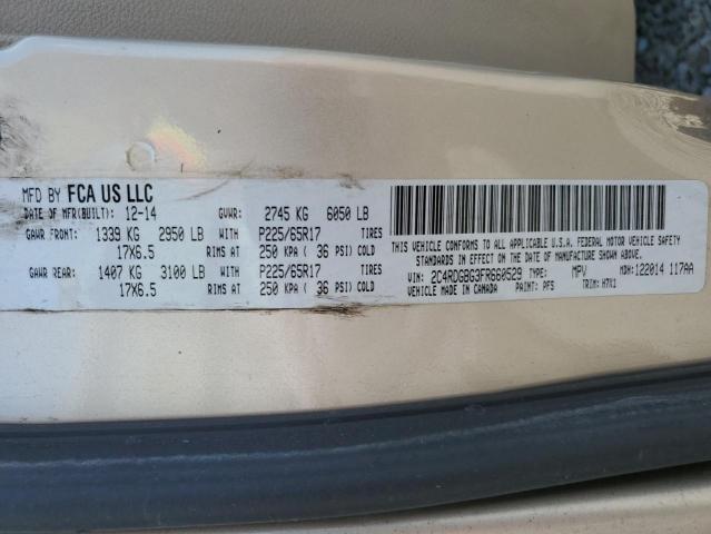 2015 DODGE GRAND CARA 2C4RDGBG3FR660529