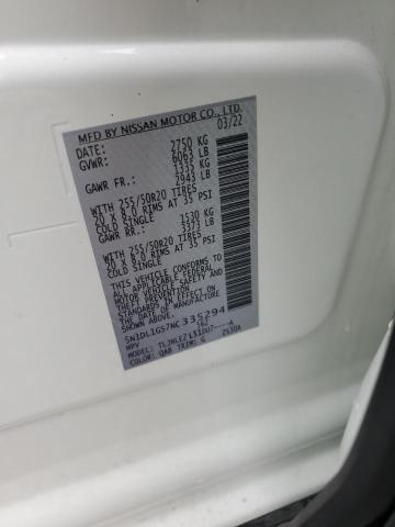 2022 INFINITI QX60 SENSO 5N1DL1GS7NC335294