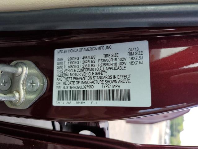 2018 ACURA RDX 5J8TB4H39JL027969