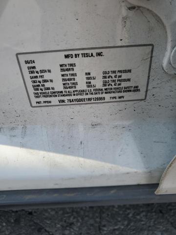 2024 TESLA MODEL Y 7SAYGDEE1RF126959