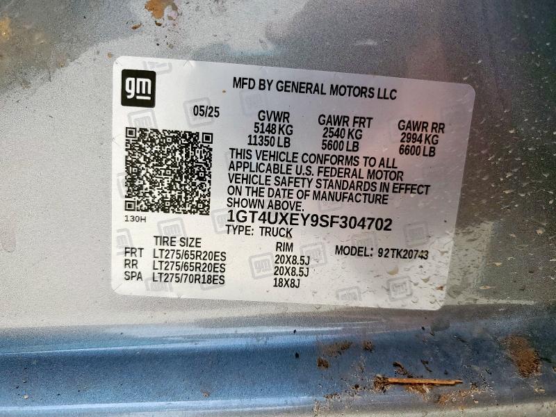 2025 GMC SIERRA K25 1GT4UXEY9SF304702
