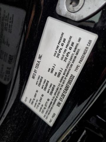 2019 TESLA MODEL 3 5YJ3E1EA0KF305332