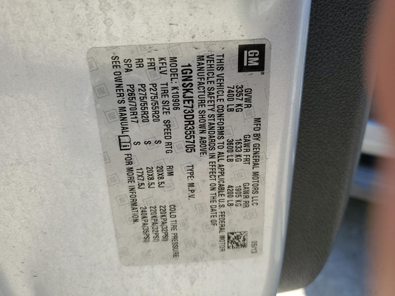 CHEVROLET SUBURBAN K1500 LT