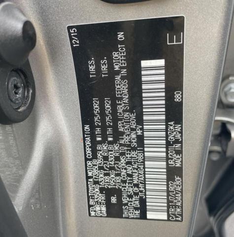 2016 LEXUS LX 570 JTJHY7AX4G4198811