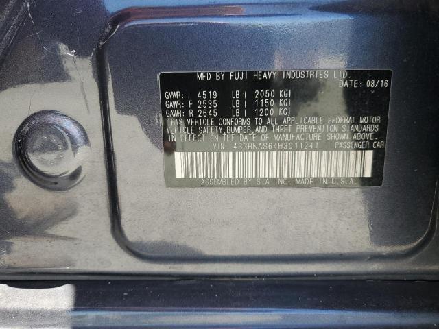 2017 SUBARU LEGACY SPO 4S3BNAS64H3011241