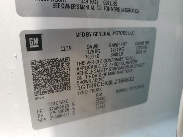 2020 GMC SIERRA K15 1GTR9CEK8LZ166632