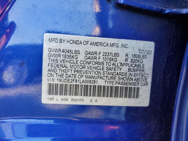 2020 ACURA ILX PREMIU 19UDE2F81LA008281
