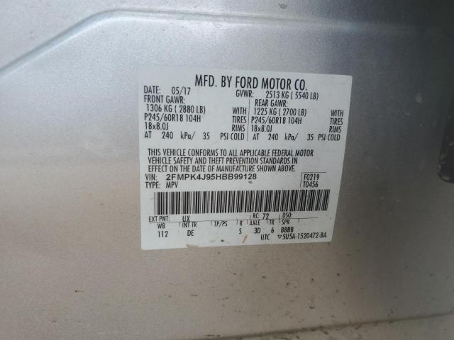 2017 FORD EDGE SEL 2FMPK4J95HBB99128