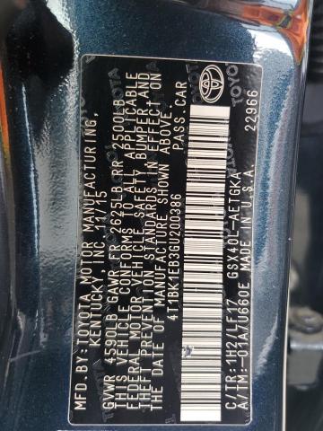 2016 TOYOTA AVALON XLE 4T1BK1EB3GU200386