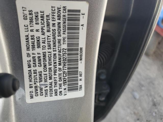 2017 HONDA CIVIC EX 19XFC2F77HE027572