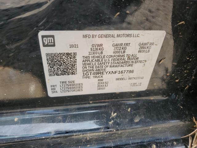 2022 GMC SIERRA K25 1GT49REYXNF167786
