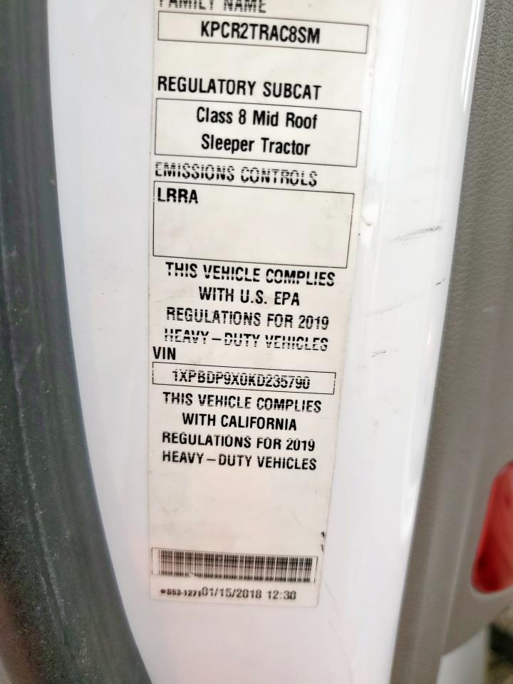 Lot #3247733221 2019 PETERBILT 579