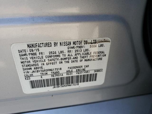 2015 INFINITI Q50 BASE JN1BV7AR0FM417218