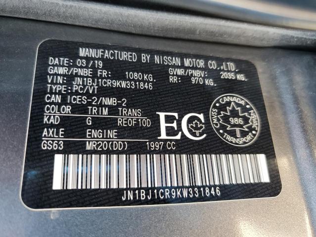 2019 NISSAN QASHQAI SV - JN1BJ1CR9KW331846