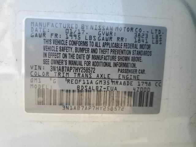 2017 NISSAN SENTRA S - 3N1AB7AP7HY258572