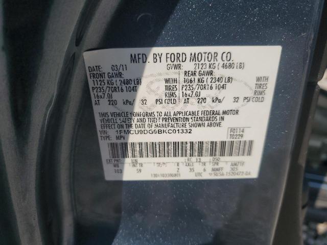 2011 FORD ESCAPE XLT - 1FMCU9DG9BKC01332