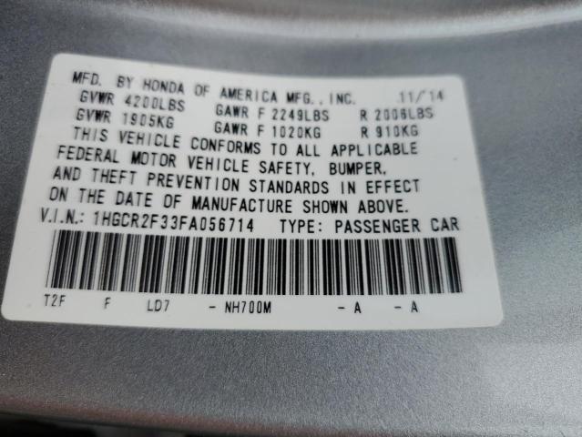2015 HONDA ACCORD LX - 1HGCR2F33FA056714