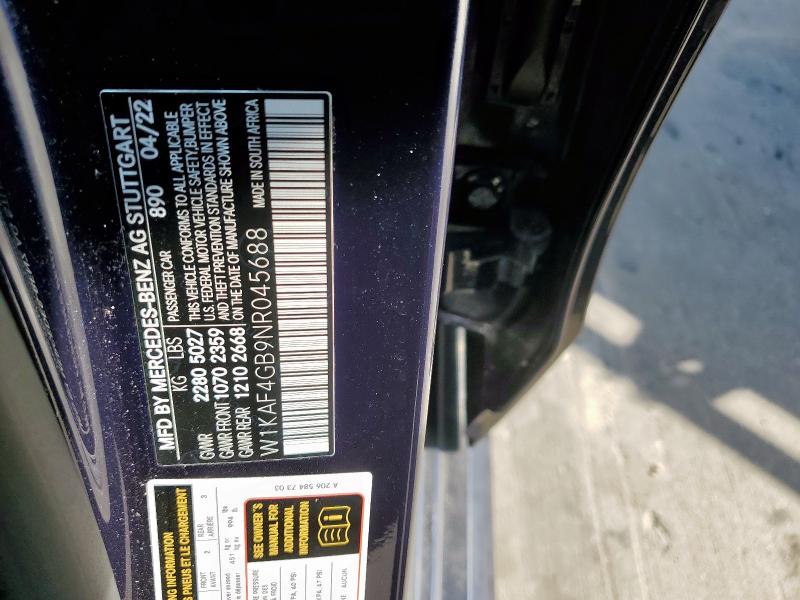 2022 MERCEDES-BENZ C 300 - W1KAF4GB9NR045688