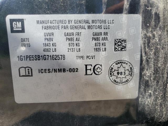 2016 CHEVROLET CRUZE LIMI 1G1PE5SB1G7162578