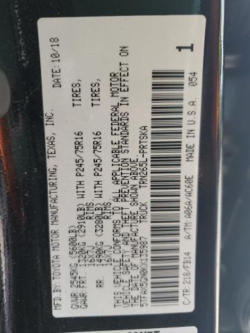 2019 TOYOTA TACOMA DOU 5TFAX5GN0KX135987