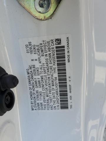 2020 HONDA CIVIC SPORT 2HGFC4B83LH301794