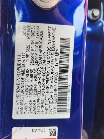 2023 HONDA CR-V SPORT 5J6RS6H96PL000305