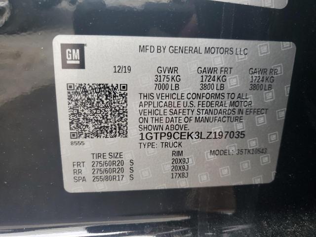 2020 GMC SIERRA K15 1GTP9CEK3LZ197035