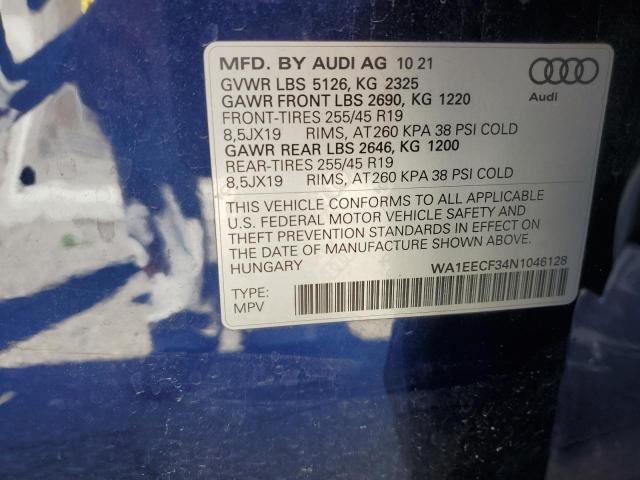 2022 AUDI Q3 PREMIUM - WA1EECF34N1046128