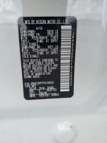 2015 NISSAN QUEST S JN8AE2KP7F9128532