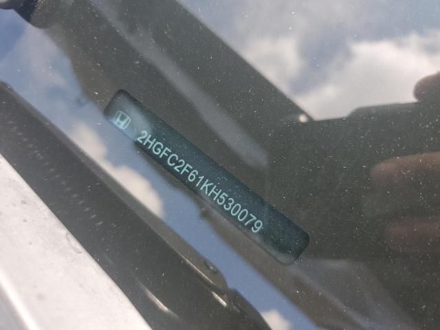 2019 HONDA CIVIC LX 2HGFC2F61KH530079