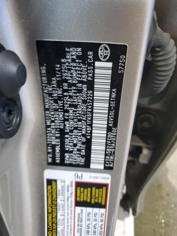 2015 TOYOTA CAMRY LE - 4T4BF1FK6FR457226