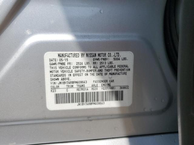 2015 INFINITI Q50 BASE JN1BV7AR8FM409643