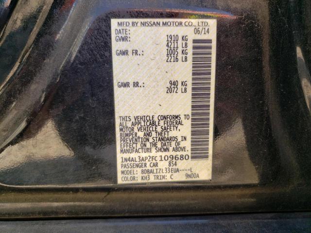 2015 NISSAN ALTIMA 2.5 - 1N4AL3AP2FC109680