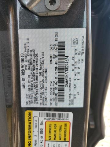 2016 FORD FUSION SE - 3FA6P0H77GR244574